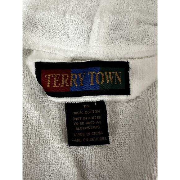 Terry Town White Robe Kids Size Teen Adults XS - Picture 4 of 4